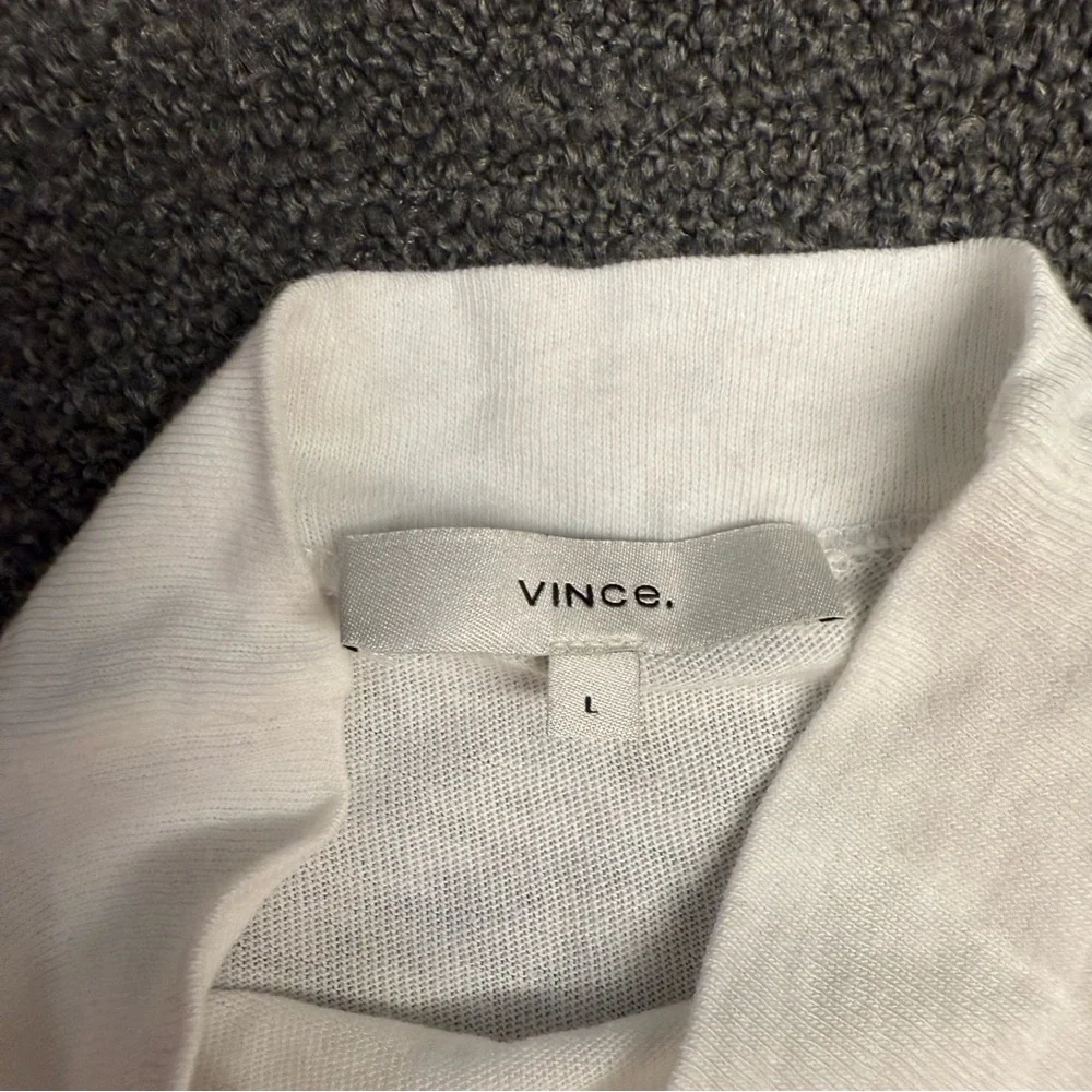 Vince Cotton Turtleneck in White - Picture 7 of 12